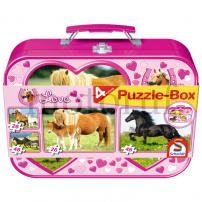 Spielzeug Pferde, Puzzle-Box