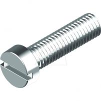 Ersatzteile Zylinderschrauben mit Schlitz M6X16 DIN 84 - 4.8, galv. verzinkt, VPE 50