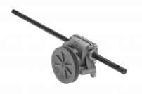 Sonderangebote Getriebe Fahrantrieb Rasenmäher Faworyt DK41N130 - Achsendurchmesser 12,7mm, Achsenlänge 44,9cm, Antriebsriemenscheibe 8,6cm