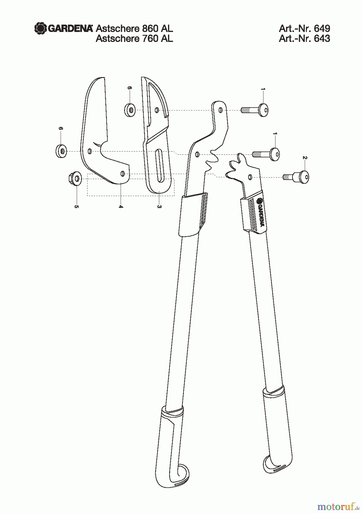  Gardena Gartenschere Astschere 720 A