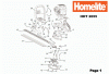 Homelite HHT2655 26cc Mighty Lite Hedge Trimmer Listas de piezas de repuesto y dibujos Seite 1