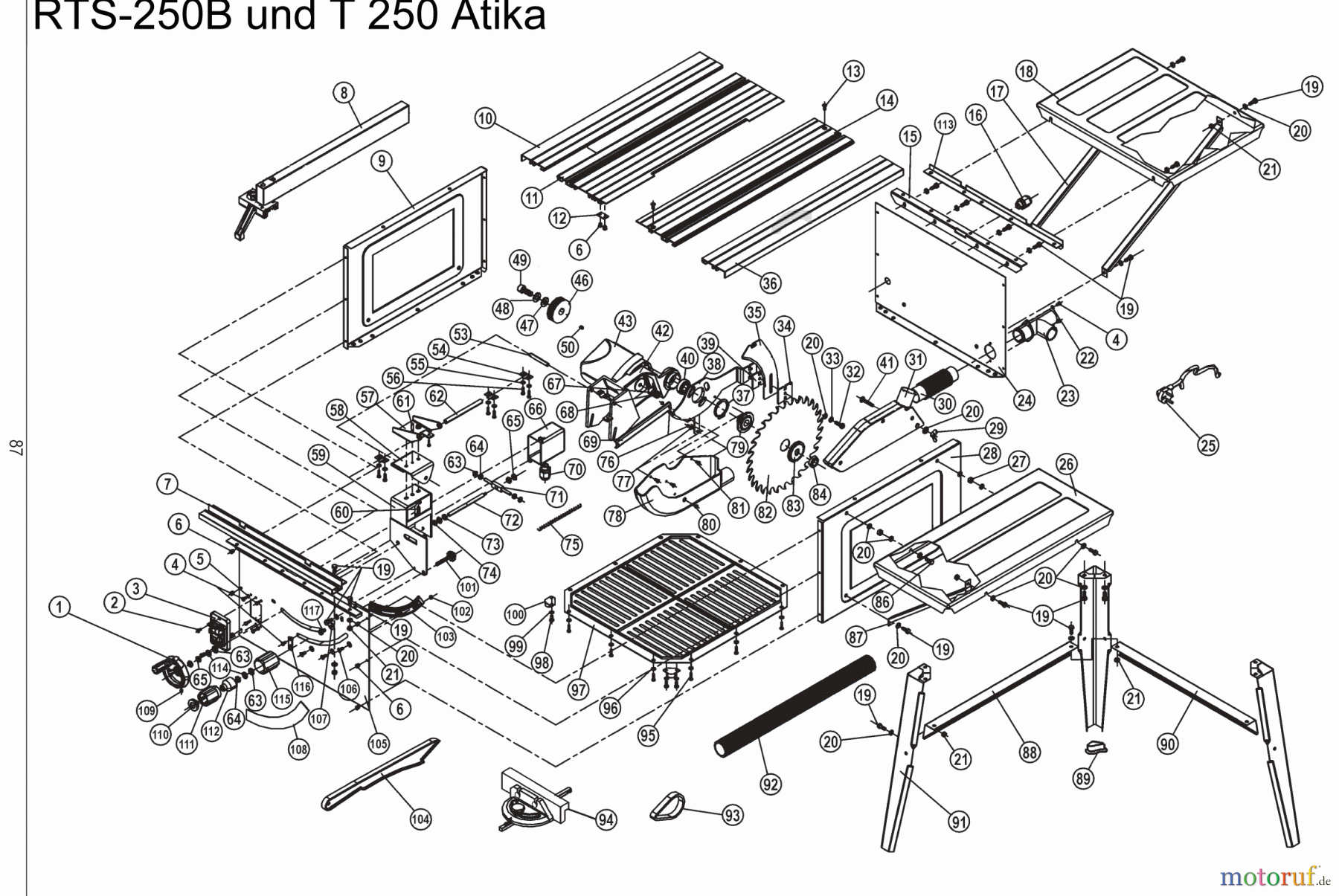  Atika Holz Tischkreissägen T 205