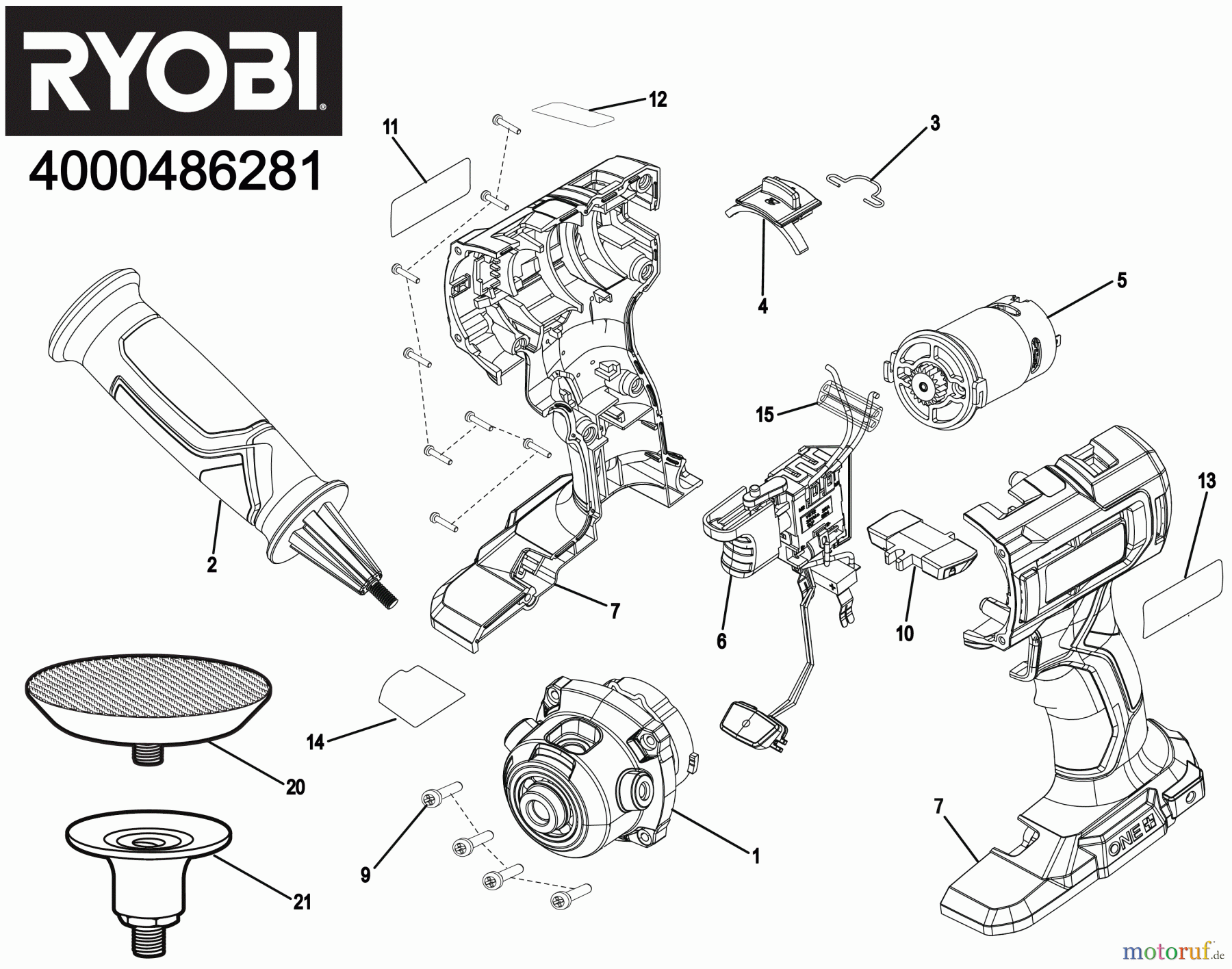  Ryobi Schleifgeräte Schleif- und Poliergeräte RDP18 Seite 1
