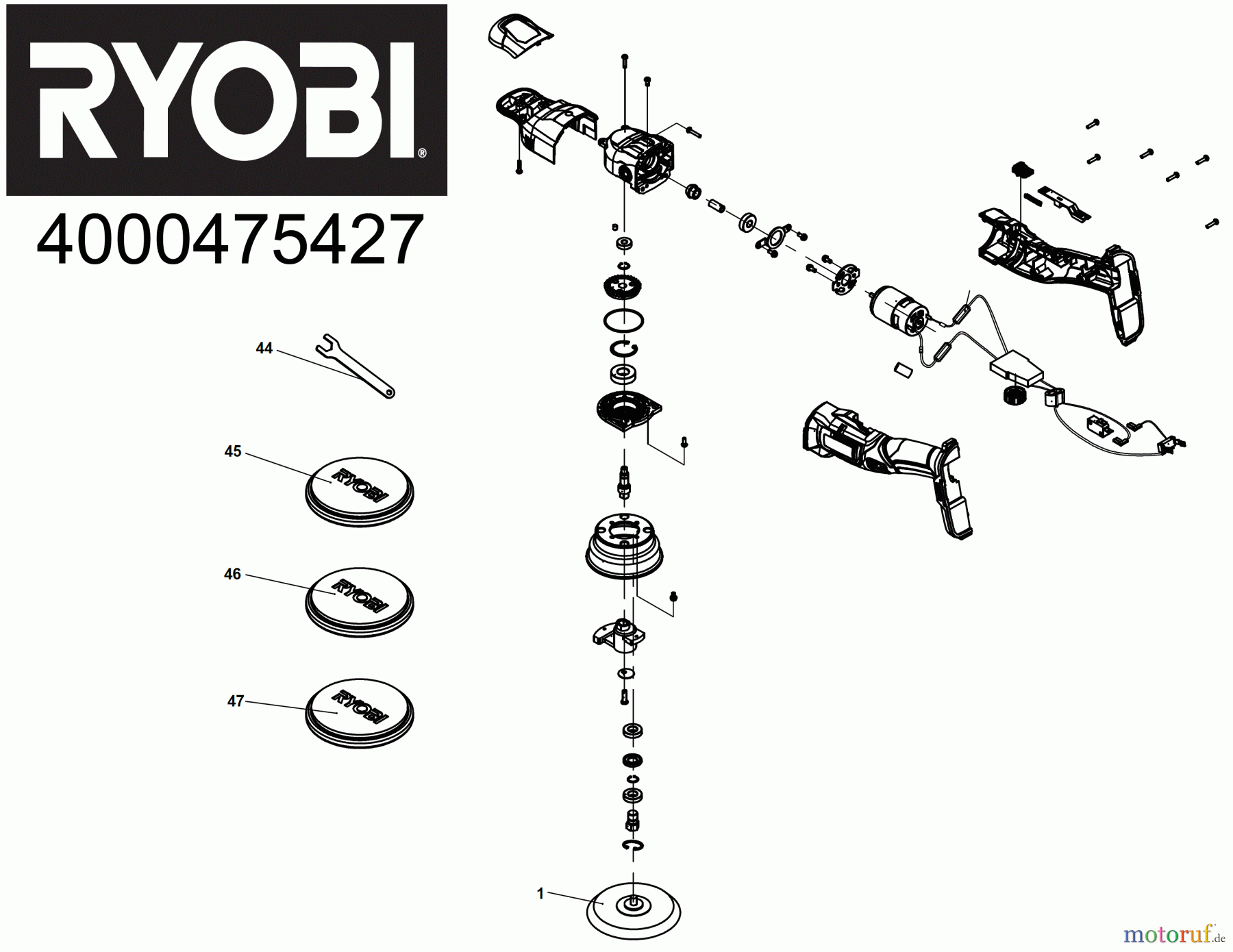  Ryobi Schleifgeräte Schleif- und Poliergeräte R18P Seite 1