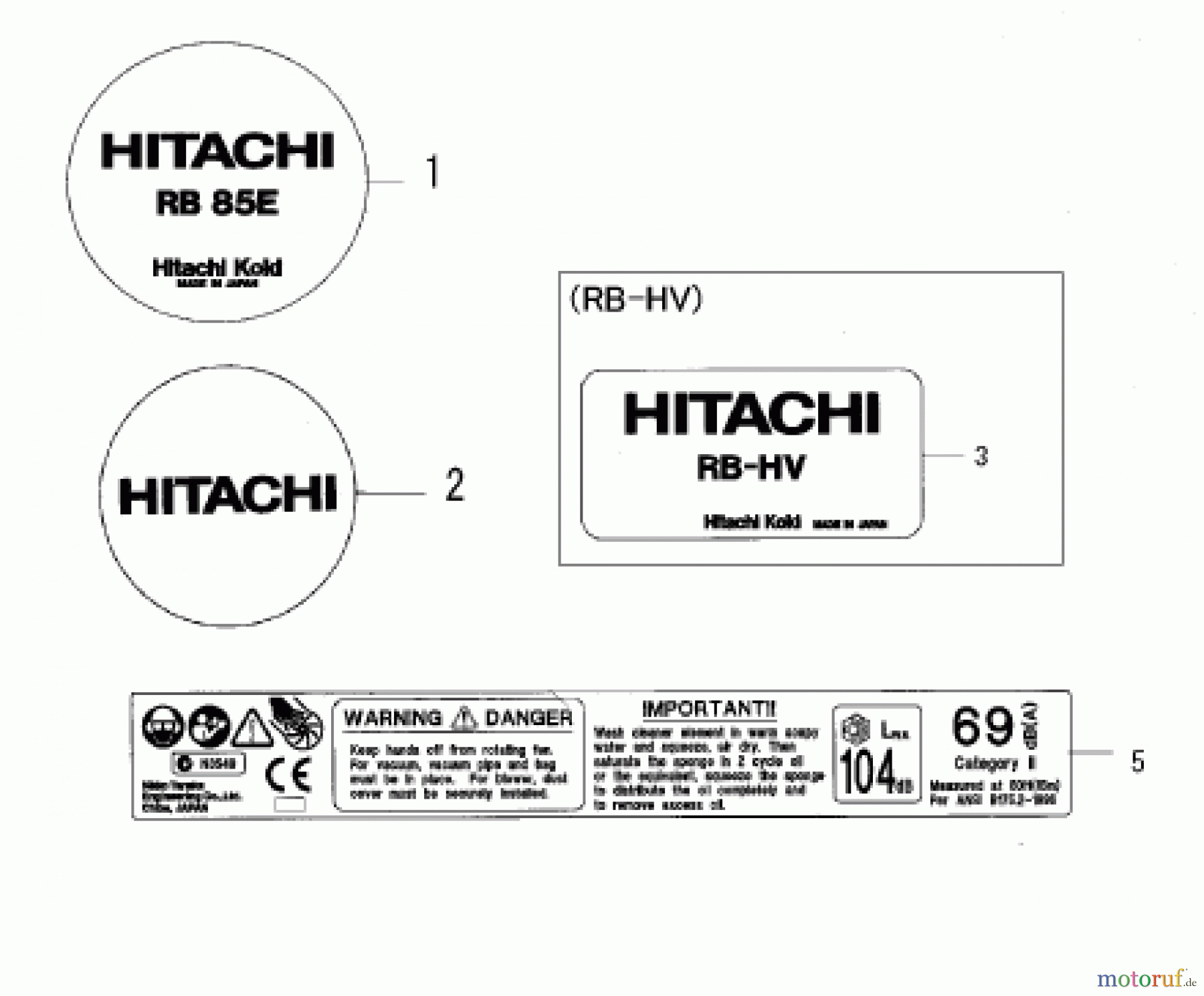  Hitachi Blasgeräte ET-Liste RB85E Seite 9