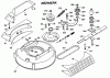 Wolf-Garten OHV 2 M 6965000 Series A (1999) Listas de piezas de repuesto y dibujos Deck housing, Blade, Blade adapter
