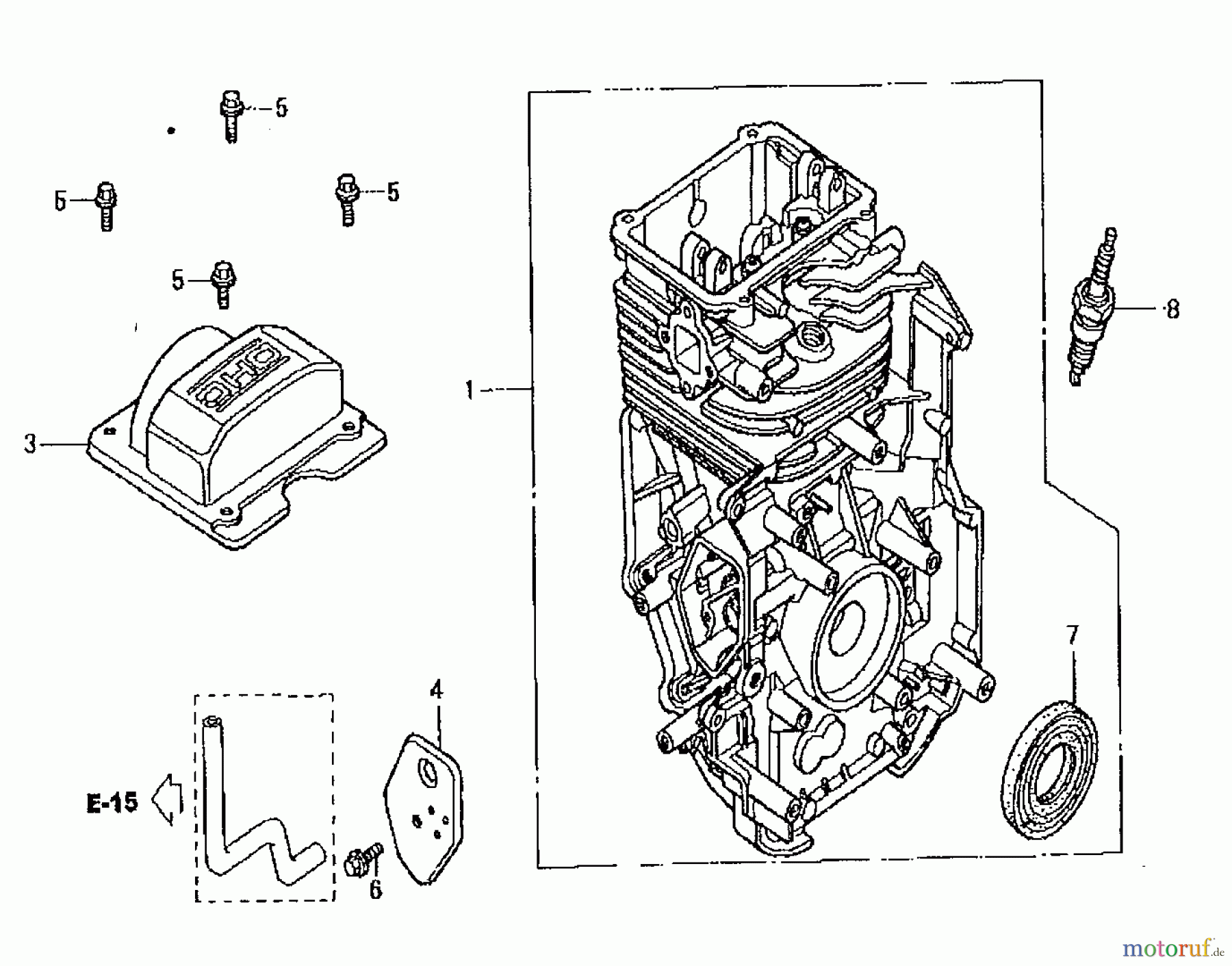  Wolf-Garten Petrol engines Honda GC 135 E 2092000  (2008) Cylinder