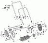 Wolf-Garten UL 32 E 4030000 Series A (2000) Listas de piezas de repuesto y dibujos Handle, Wheels, Roller