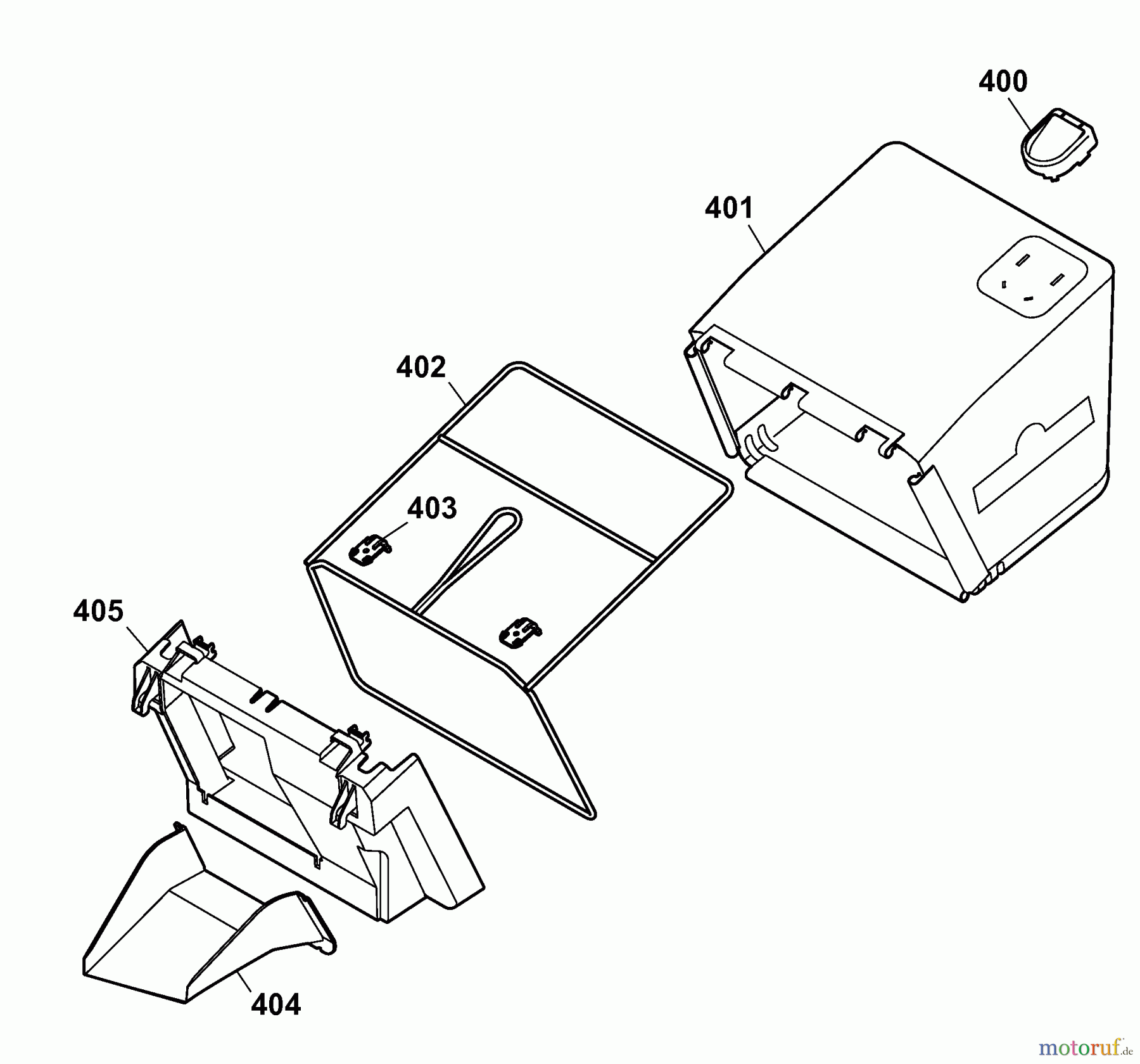 Wolf-Garten Elektromäher B plus 34 E 4904085 Serie B (2008) Grasfangsack