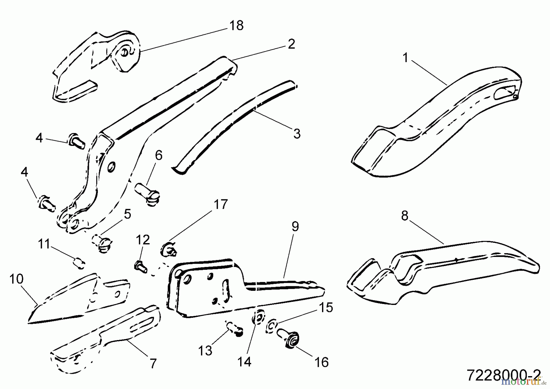  Wolf-Garten Gartenscheren RS 19 G 7228000  (1995) Grundgerät
