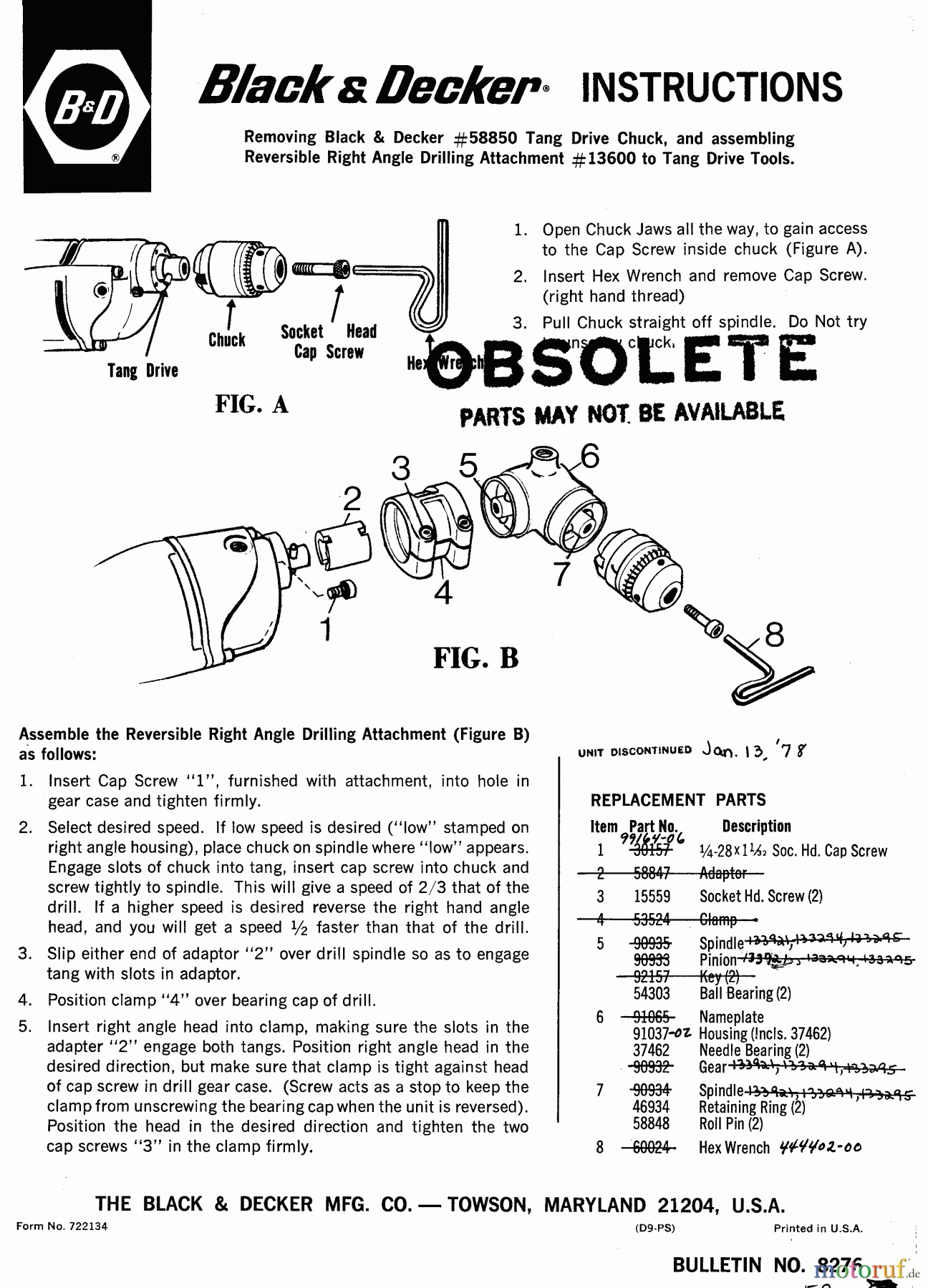 BLACK+DECKER PROFESSIONELL ZUBEHÖR, ANBAUGERÄTE & UNMOTORISIERT REV. R.A. ATTACHMENT 13600 Seite 1