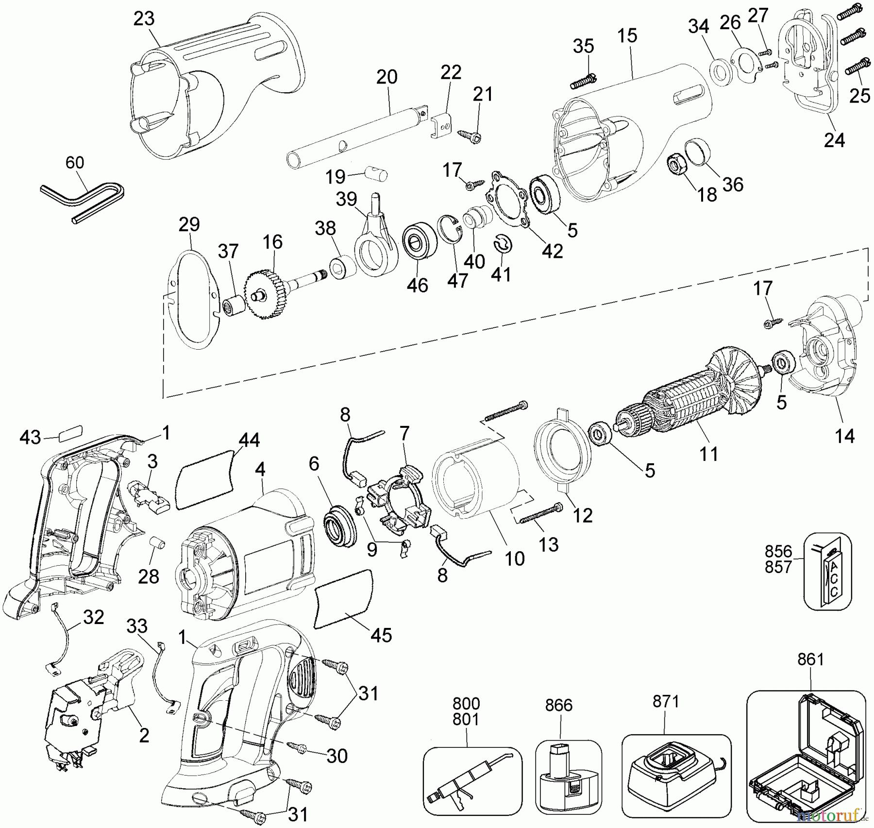 BLACK+DECKER Divers 18V RECIP.SAW - ITALY RSA18K Seite 1