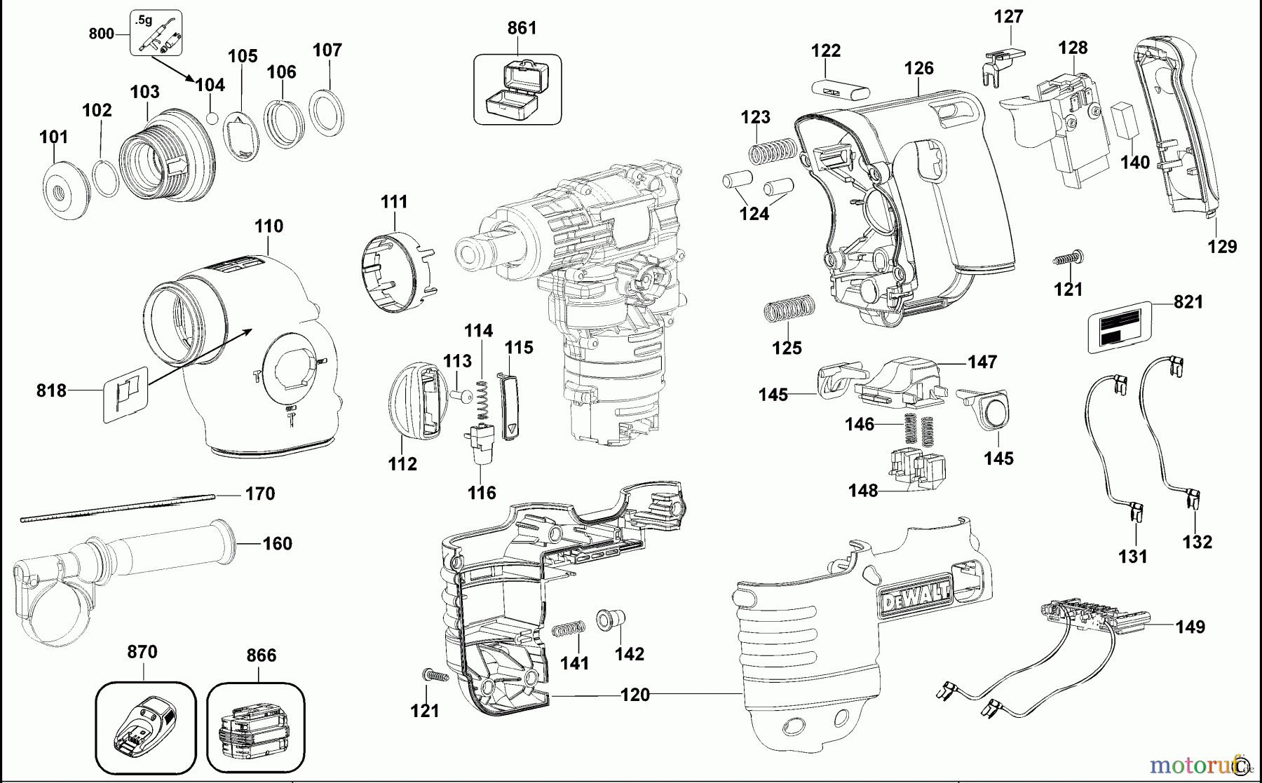  DEWALT Bohrhämmer Bohrhämmer SDS-PLUS DREHHAMMER DC223K Seite 2