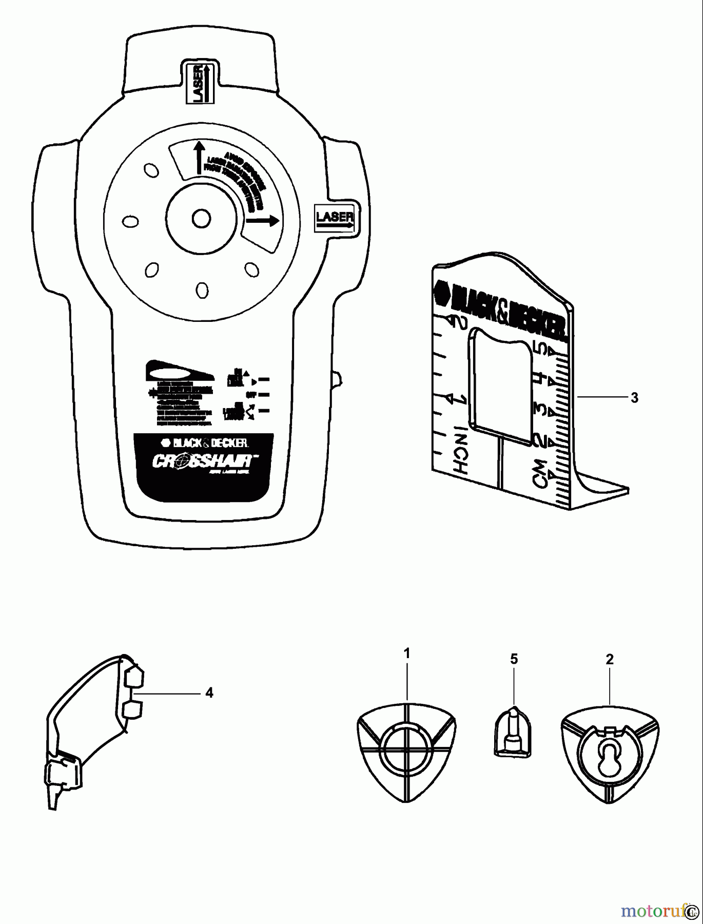 BLACK+DECKER INNENAUSSTATTUNG LASER LASER BDL400S Seite 1
