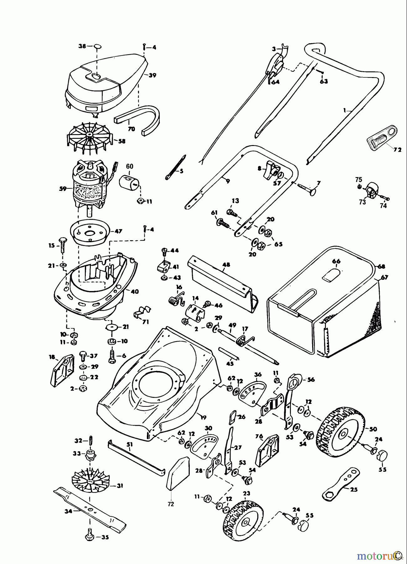  BLACK+DECKER AUSSERHALB RASENMÄHER, SCHNEEFRÄSEN KREISELRASENMÄHER GR421C Seite 1