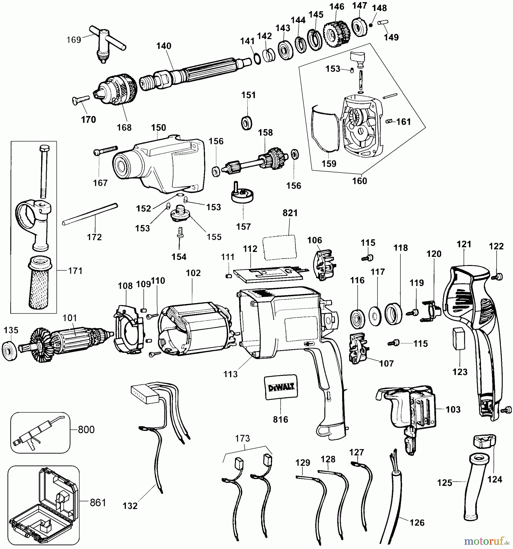  DEWALT Bohrmaschinen PERKUSSIONS BOHRER BOHRHAMMER DW515K Seite 1