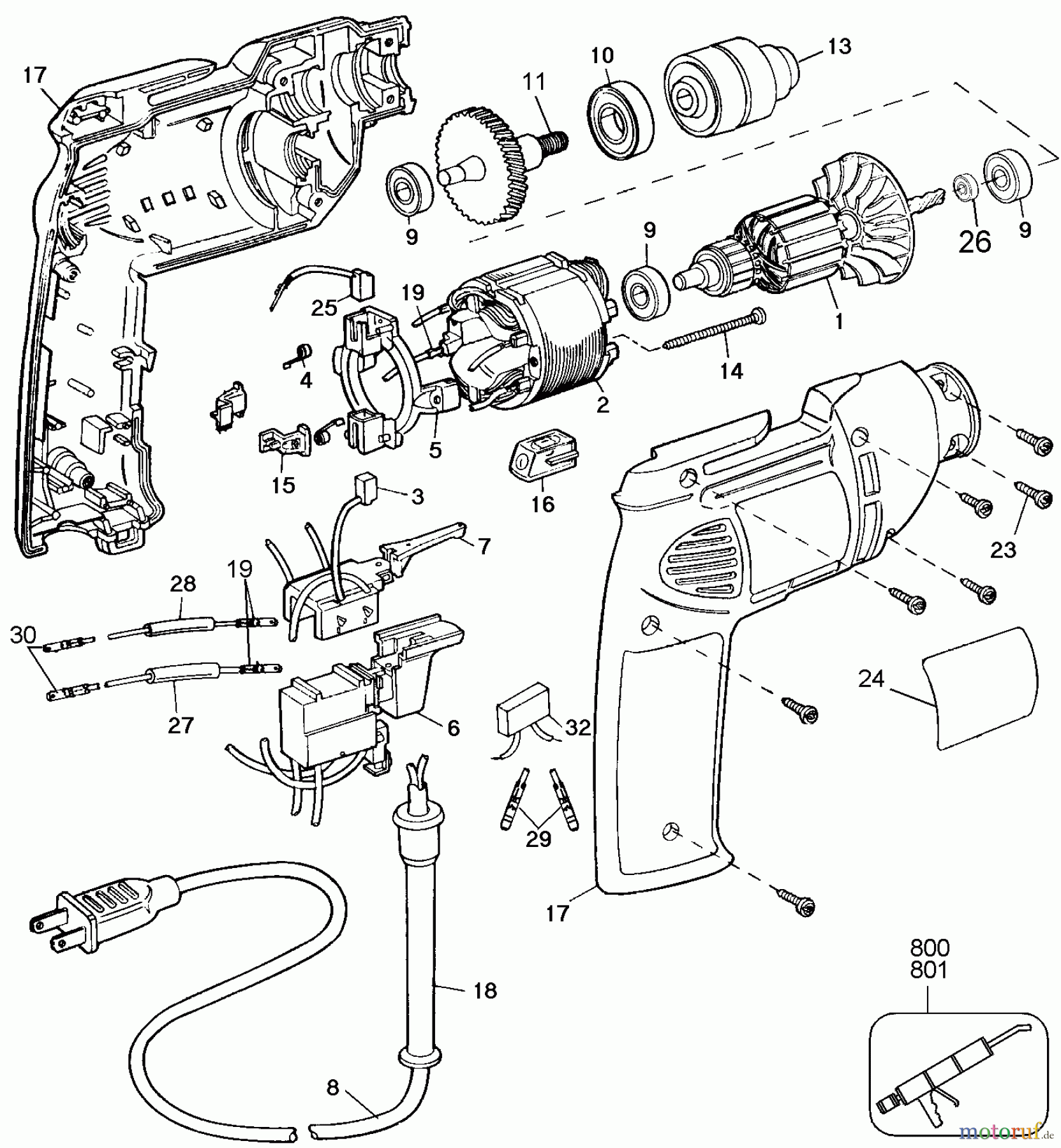  BLACK+DECKER PROFESSIONELL BOHRER, MAGNETBOHRMASCHINE, GEWINDESCHNEIDER KEYLESS CHUCK-AUSTRALIA 1167-AU Seite 1