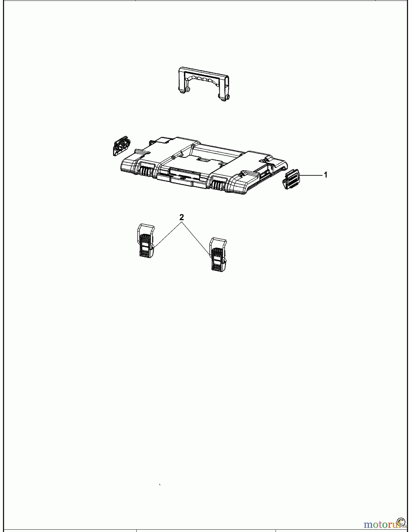 DEWALT LAGERUNG WERKZEUGBOX DWST08165 Seite 1