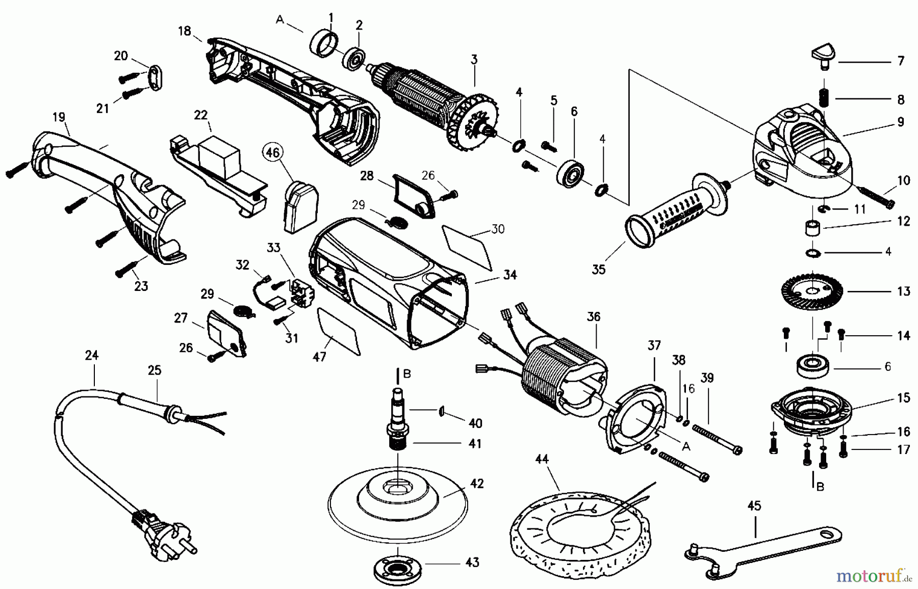  STANLEY METAL WORKING POLISHERS 600W POLISHER STGP612K Seite 1