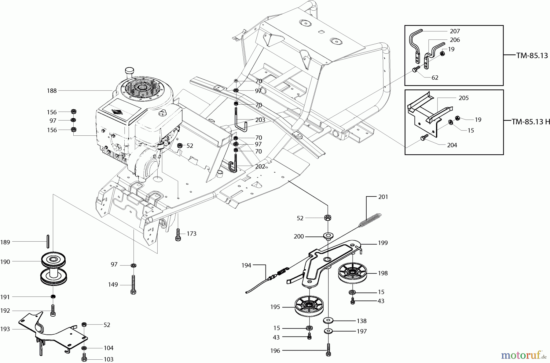  Dolmar Rasentraktoren TM-85.13 H TM-85.13 H (2001) 5  MOTOR
