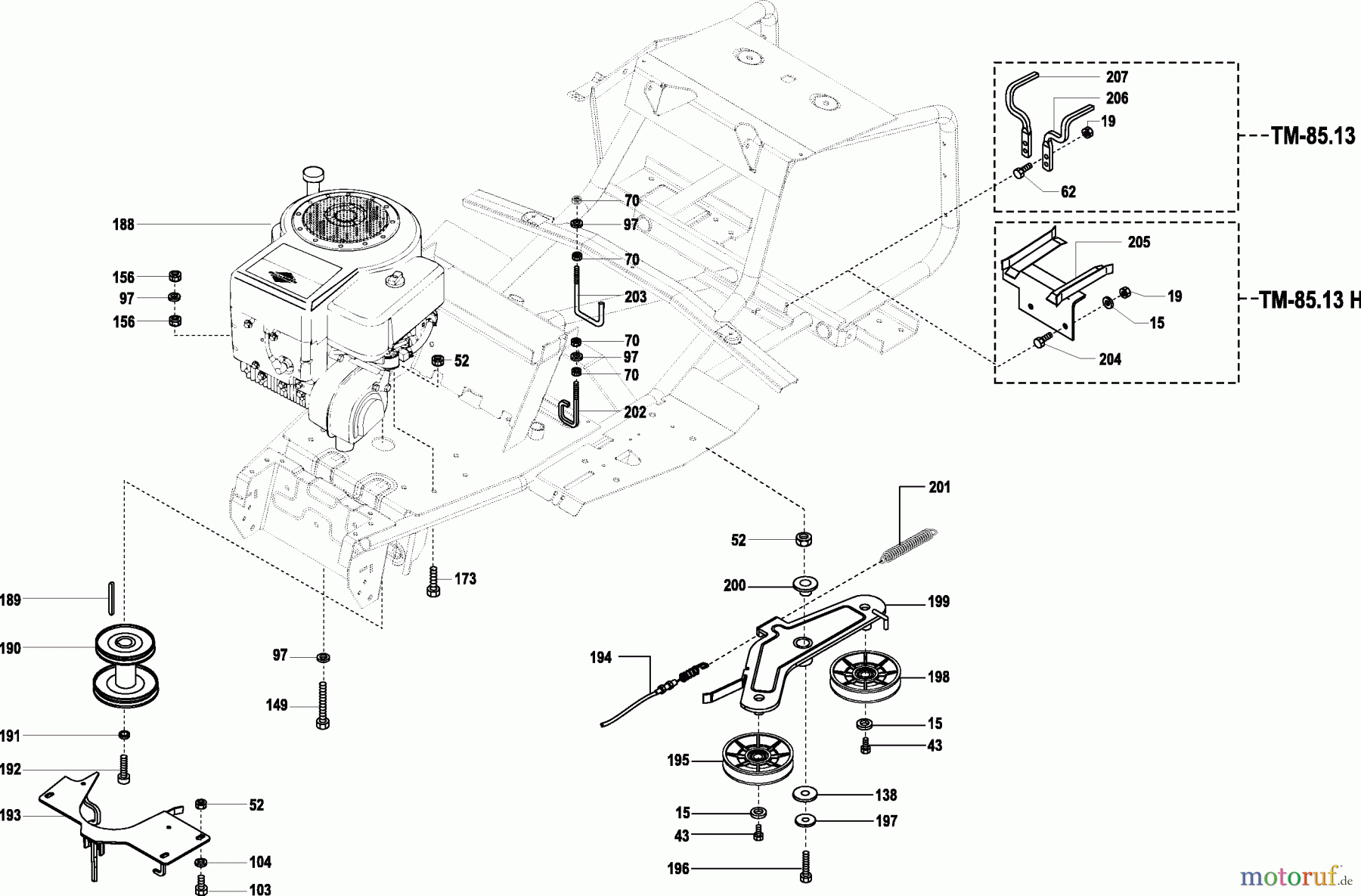  Dolmar Rasentraktoren TM-85.13 H TM-85.13 H (2002) 5  MOTOR