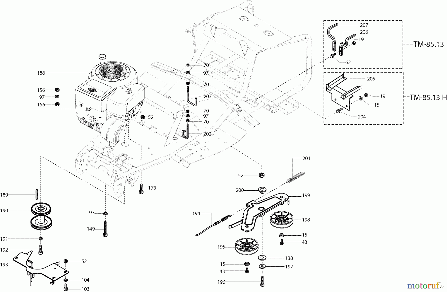  Dolmar Rasentraktoren TM-85.13 H TM-85.13 H (2003) 5  MOTOR
