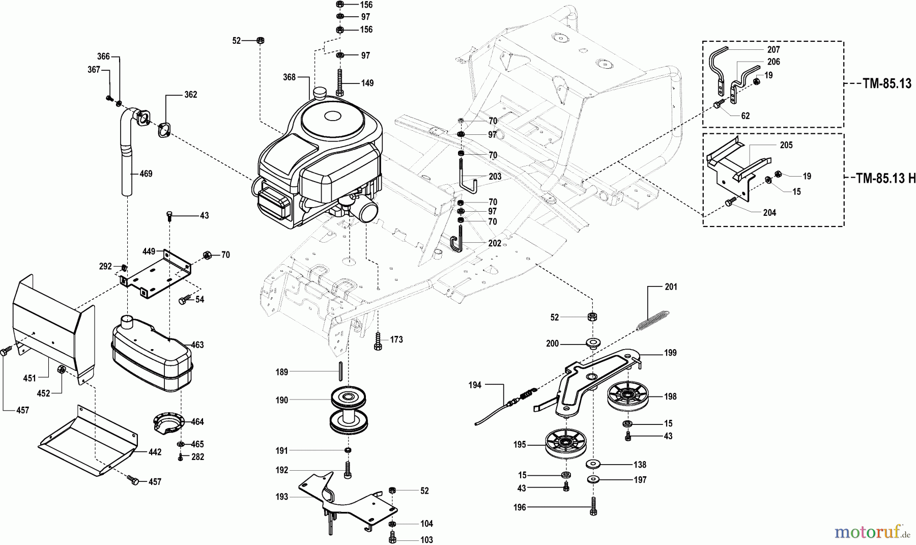  Dolmar Rasentraktoren TM-85.13 H TM-85.13 H (2004) 5  MOTOR