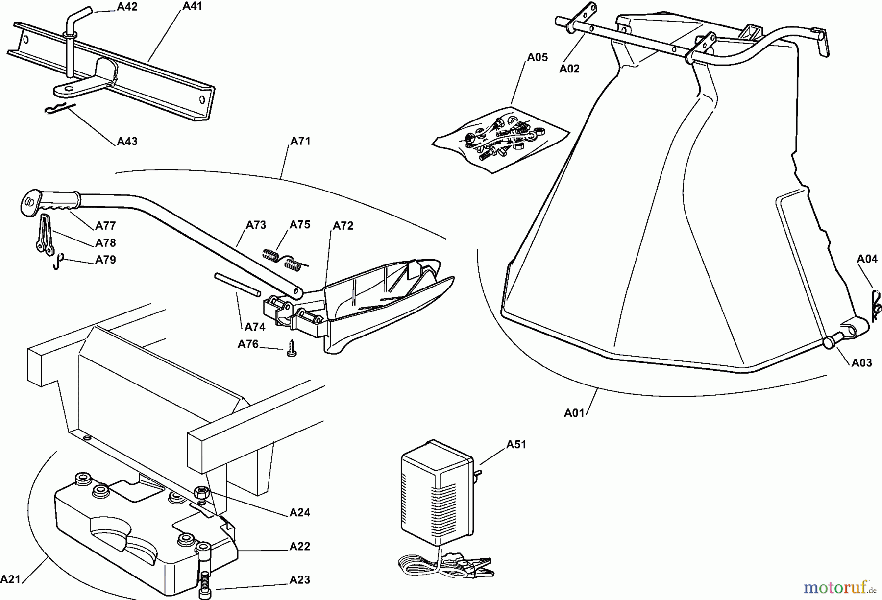 Dolmar Rasentraktoren TM9214H TM-92.14 H (2008) 12 ZUBEHÖR NACH ANFRAGE