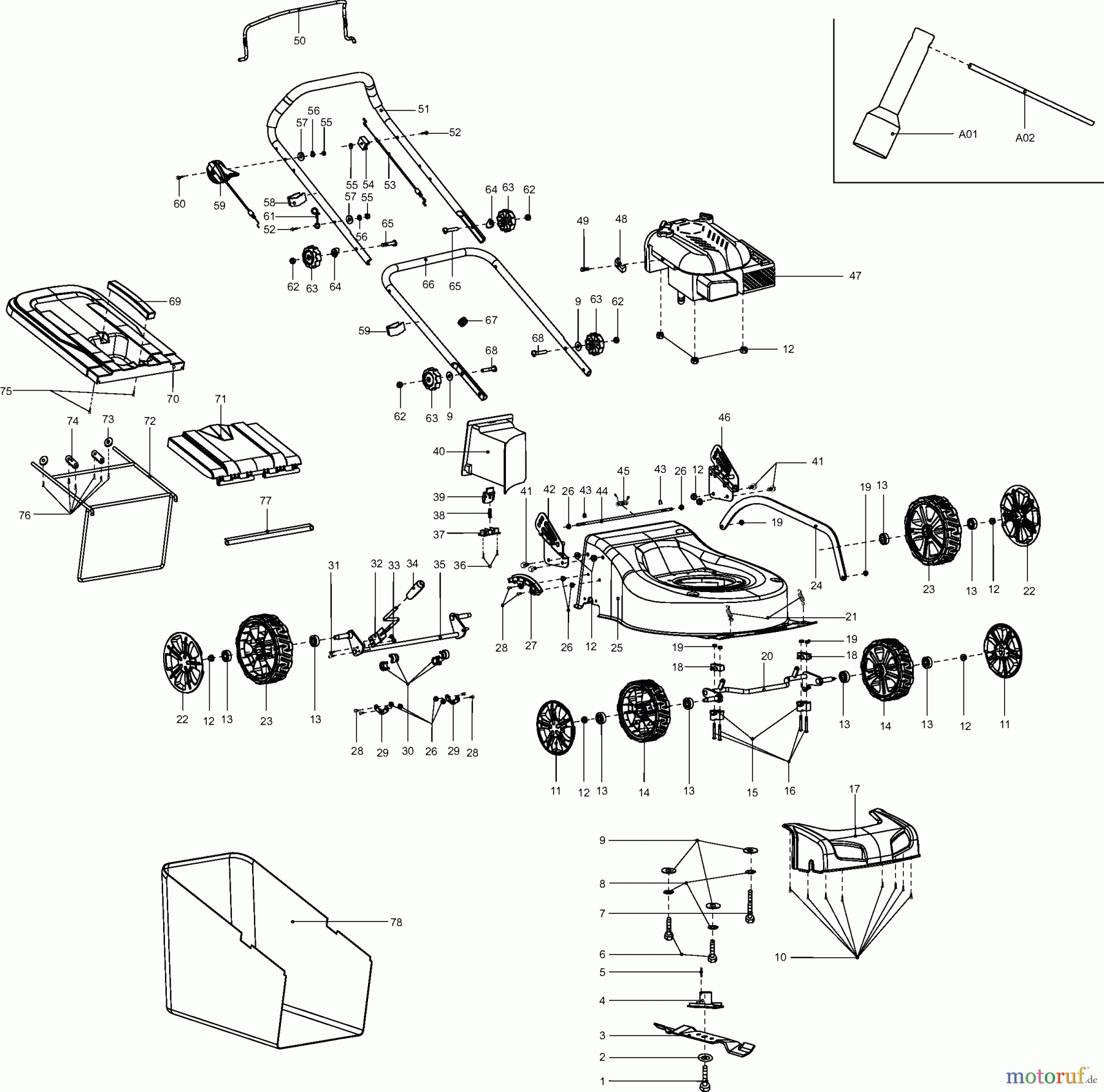 Dolmar Rasenmäher Benzin PM-460 PM-460 (2009-2011) 6 PM-460, PLM4610