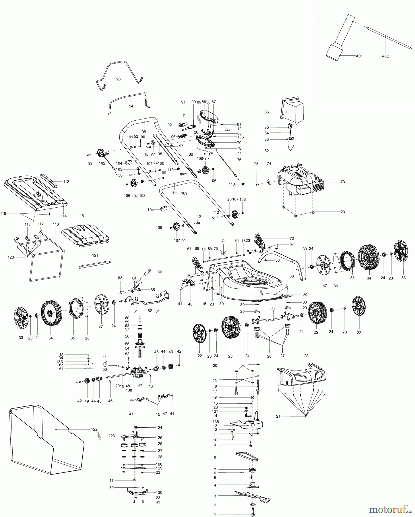 Dolmar Rasenmäher Benzin PM-4600 S3 PM-4600 S3 (2011) 8  PM-4600 S3, PLM4612 (2011)