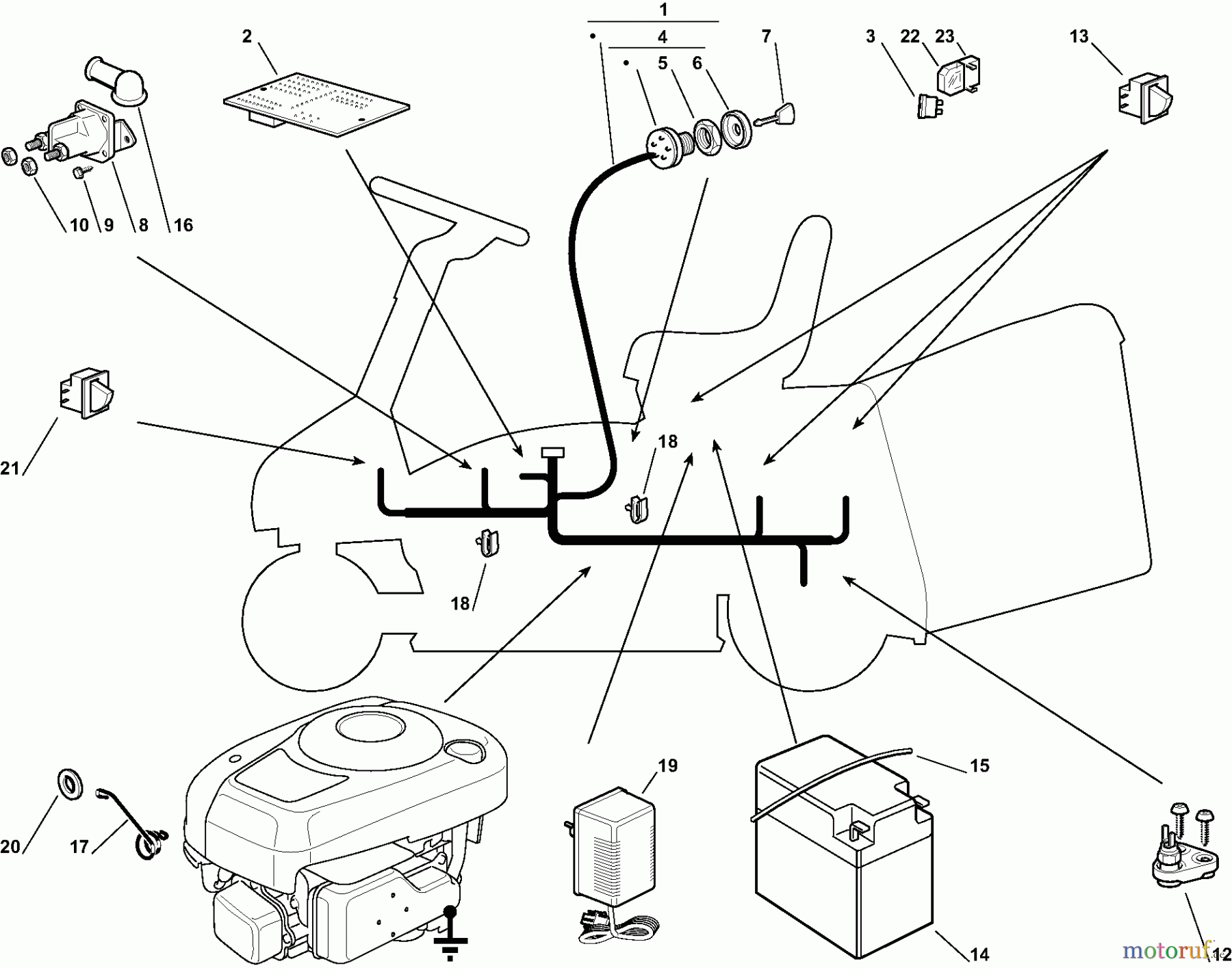 Dolmar Rasentraktoren RM-63.7 RM-63.7 (2010) 11 ELEKTRISCHE TEILE