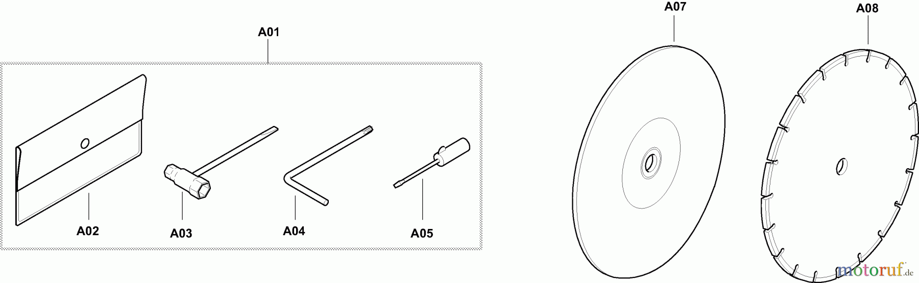  Dolmar Trennschleifer Benzin PC6112 8  Trennscheiben, Werkzeug