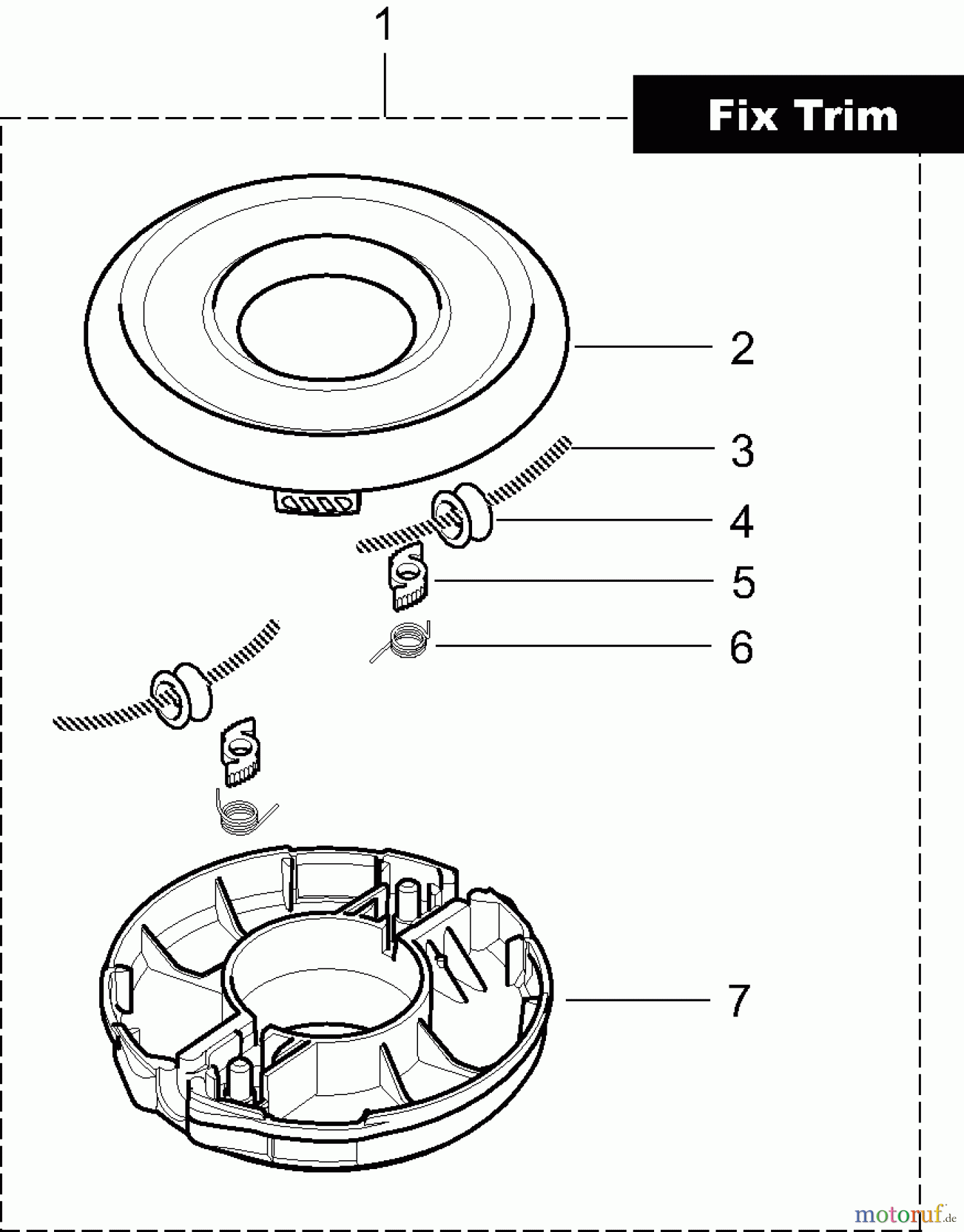  Dolmar Motorsensen & Trimmer Zubehör Fadenköpfe DOLMAR 2a  Fix Trim 384224270