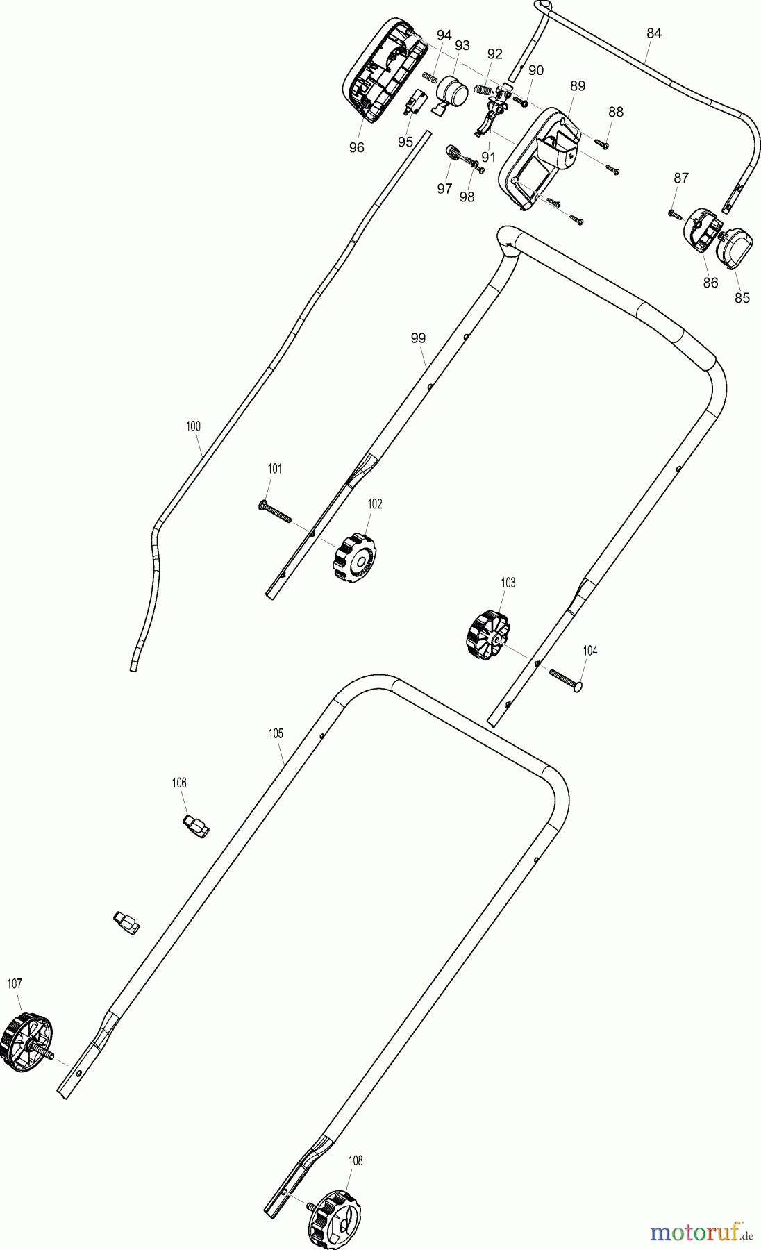 Dolmar Rasenmäher Akku AM-3643 3 Führungsholm
