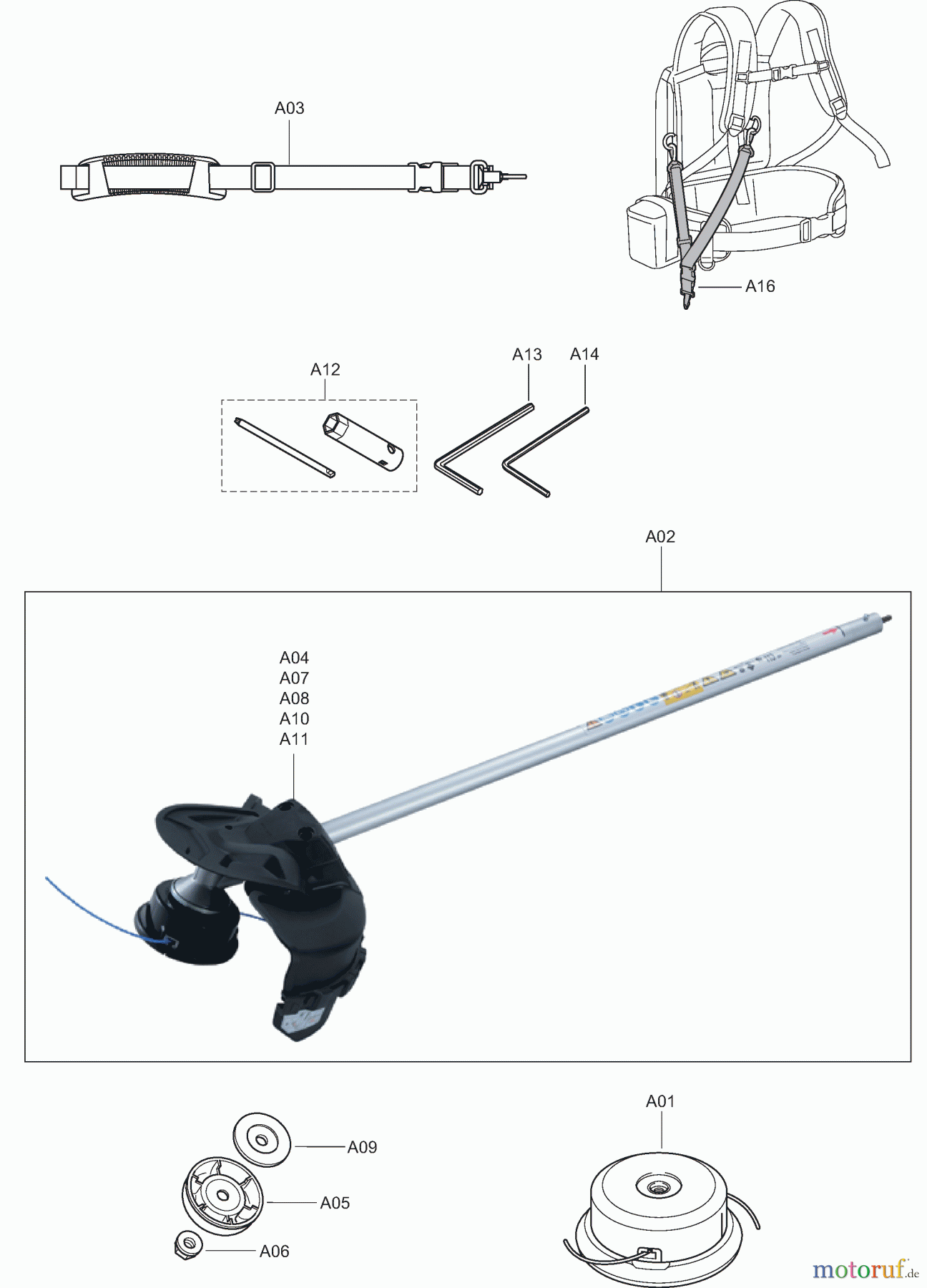  Dolmar Kombisysteme AC3610 3  Werkzeuge, Zubehör