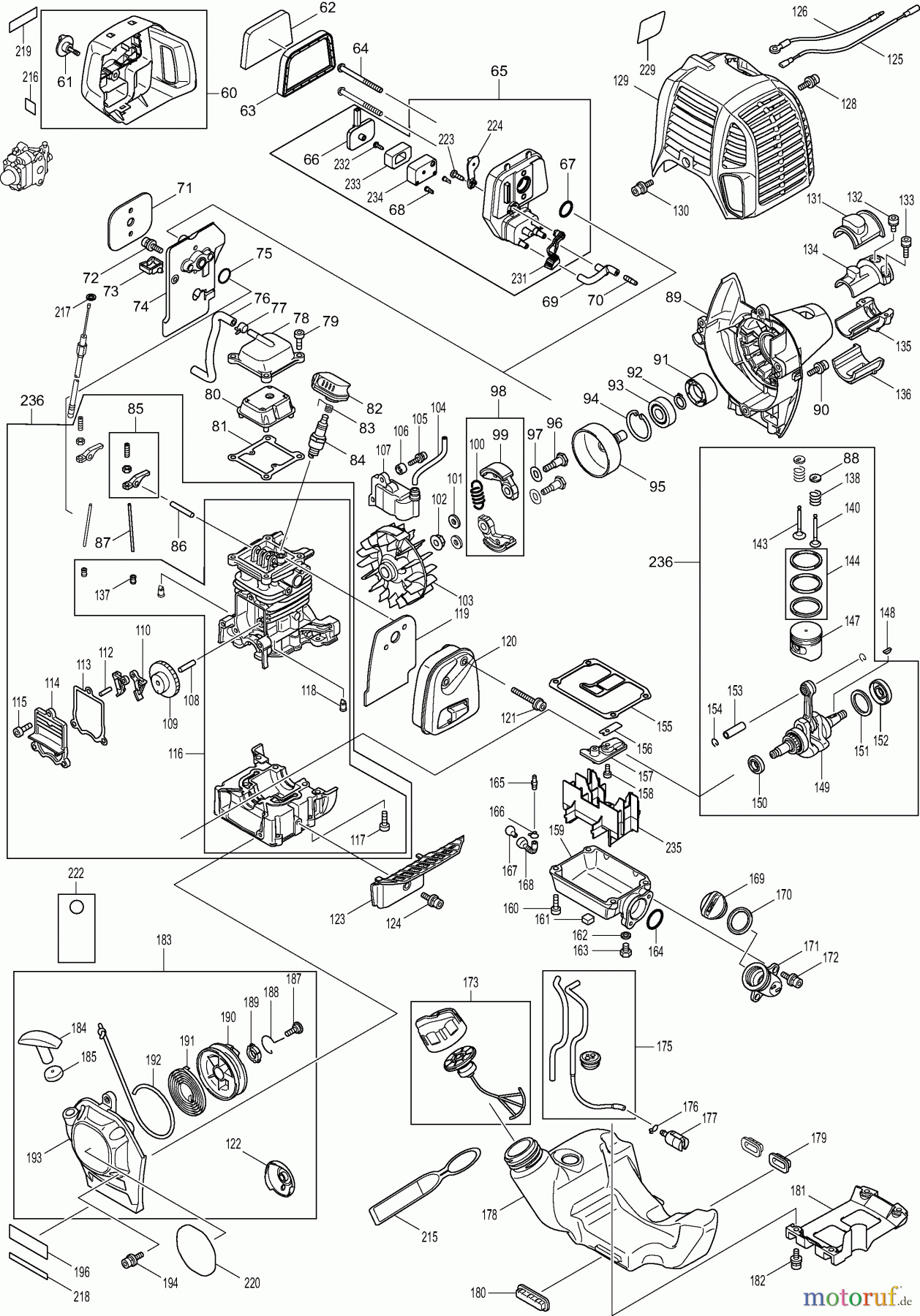  Dolmar Rasenkantenschneider PE-254.4 (USA) 3  Motor