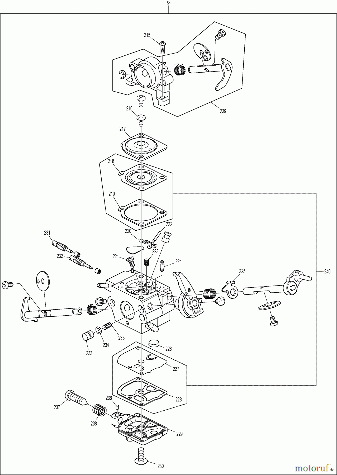  Dolmar Kettensägen Benzin Kettensäge PS352 6  Vergaser