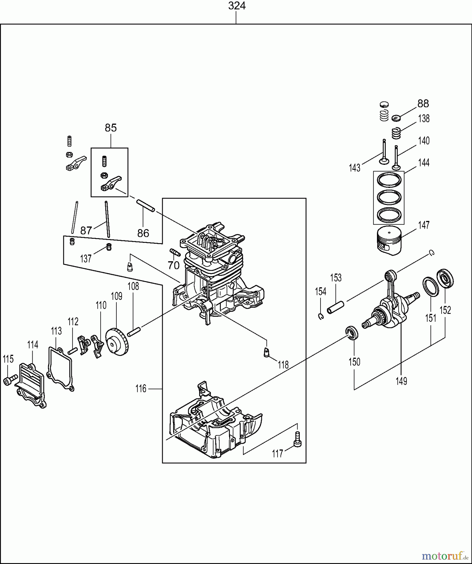  Dolmar Heckenscheren Benzin MH2464DF 4  Motor