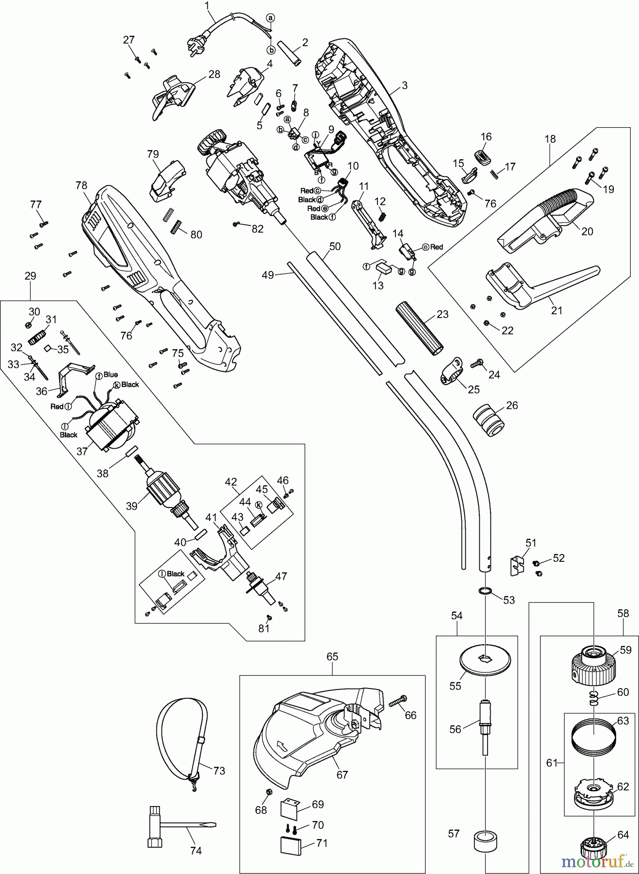 Dolmar Motorsensen & Trimmer Elektro ET101C 1 ET-101 C, UR3501