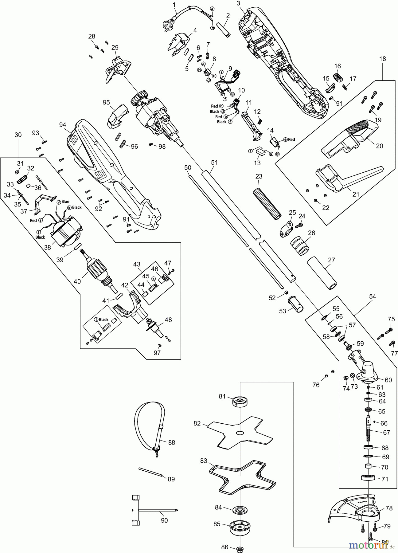  Dolmar Motorsensen & Trimmer Elektro ET120C 1  ET-120 C, UR2300