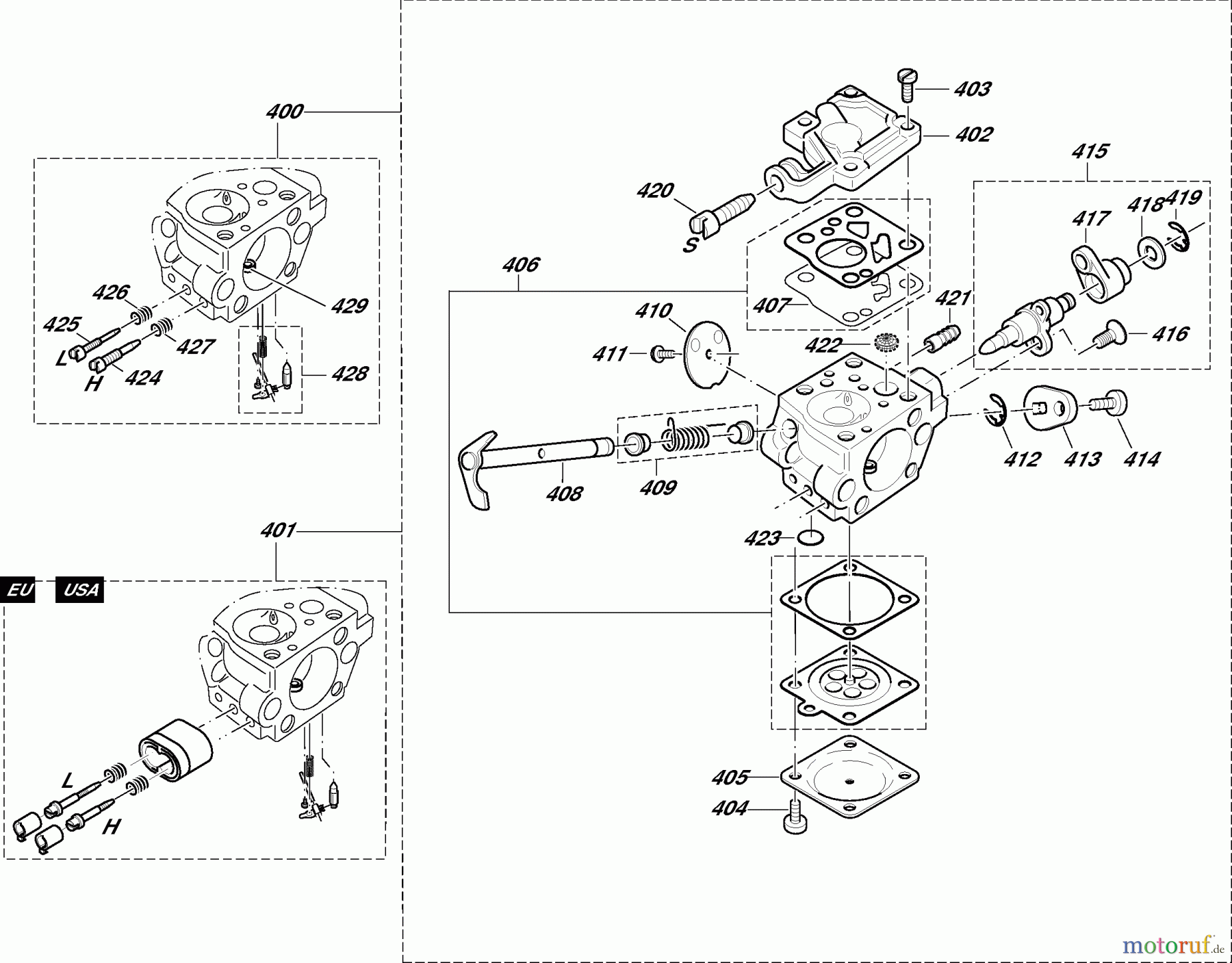 Dolmar Kettensägen Benzin Kettensäge 110i 10 Vergaser - Injektion