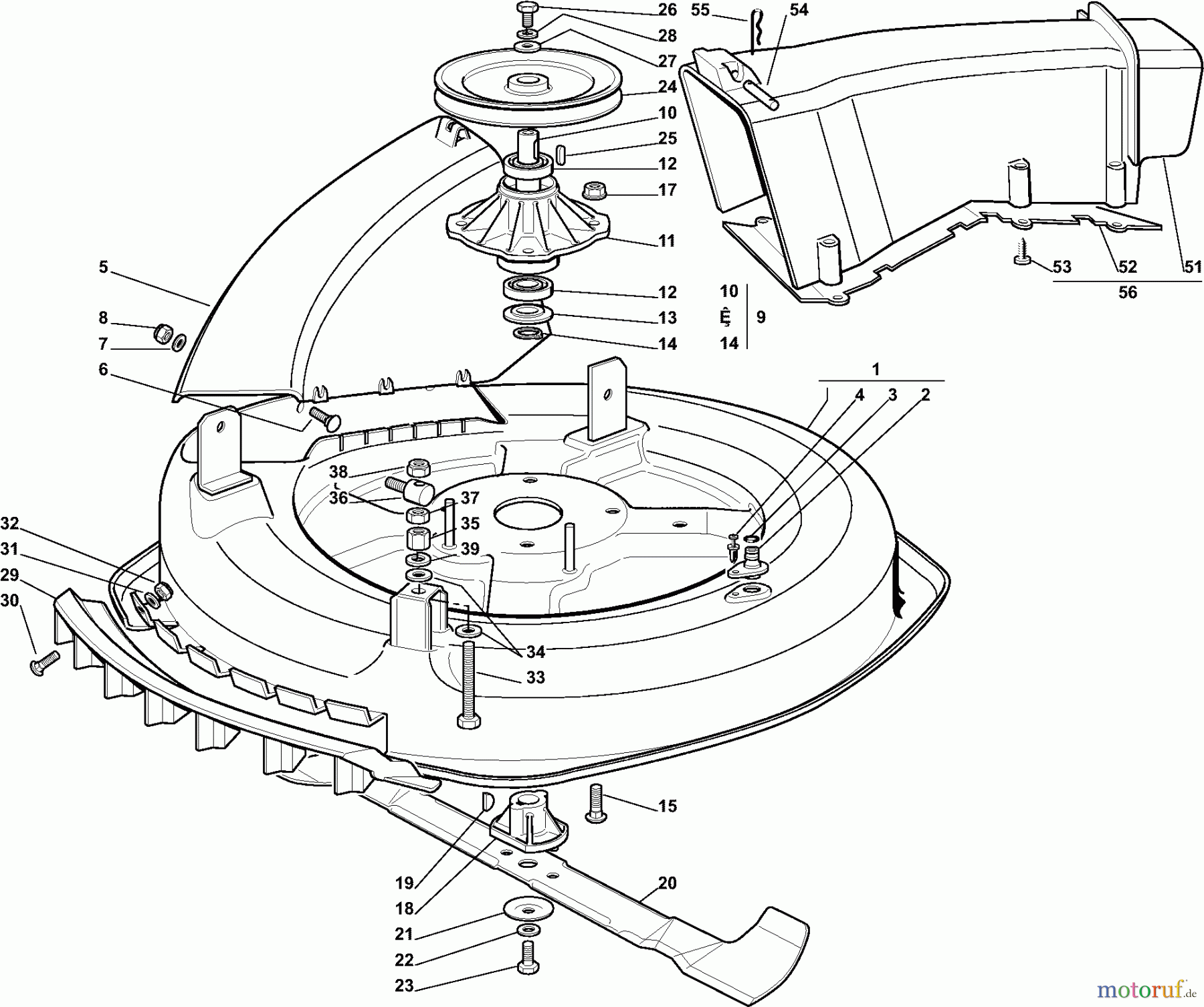 Dolmar Rasentraktoren RM7213H RM-72.13 H (2007) 9 SCHNEIDWERKZEUG (2)