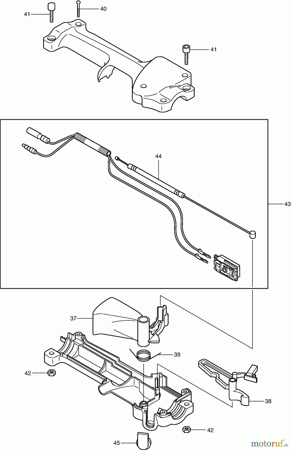 Dolmar Motorsensen & Trimmer Benzin 2-Takt MS-253 (USA) 2 Bedienungshandgriff kpl.
