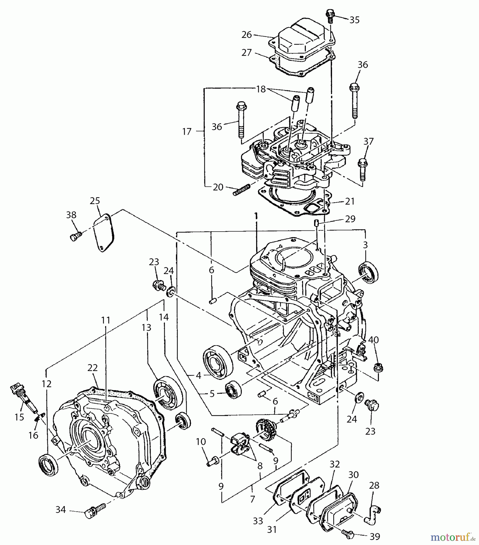  Dolmar Stromerzeuger GE-5800 (USA) 6  Kurbelgehäuse, Zylinder