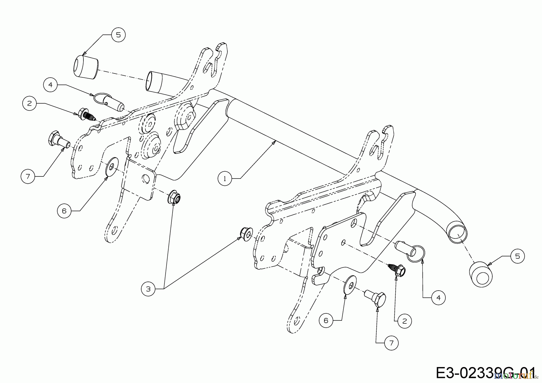  Tigara Rasentraktoren TG 15/96 HE 13AB79KF649 (2020) Stoßstange