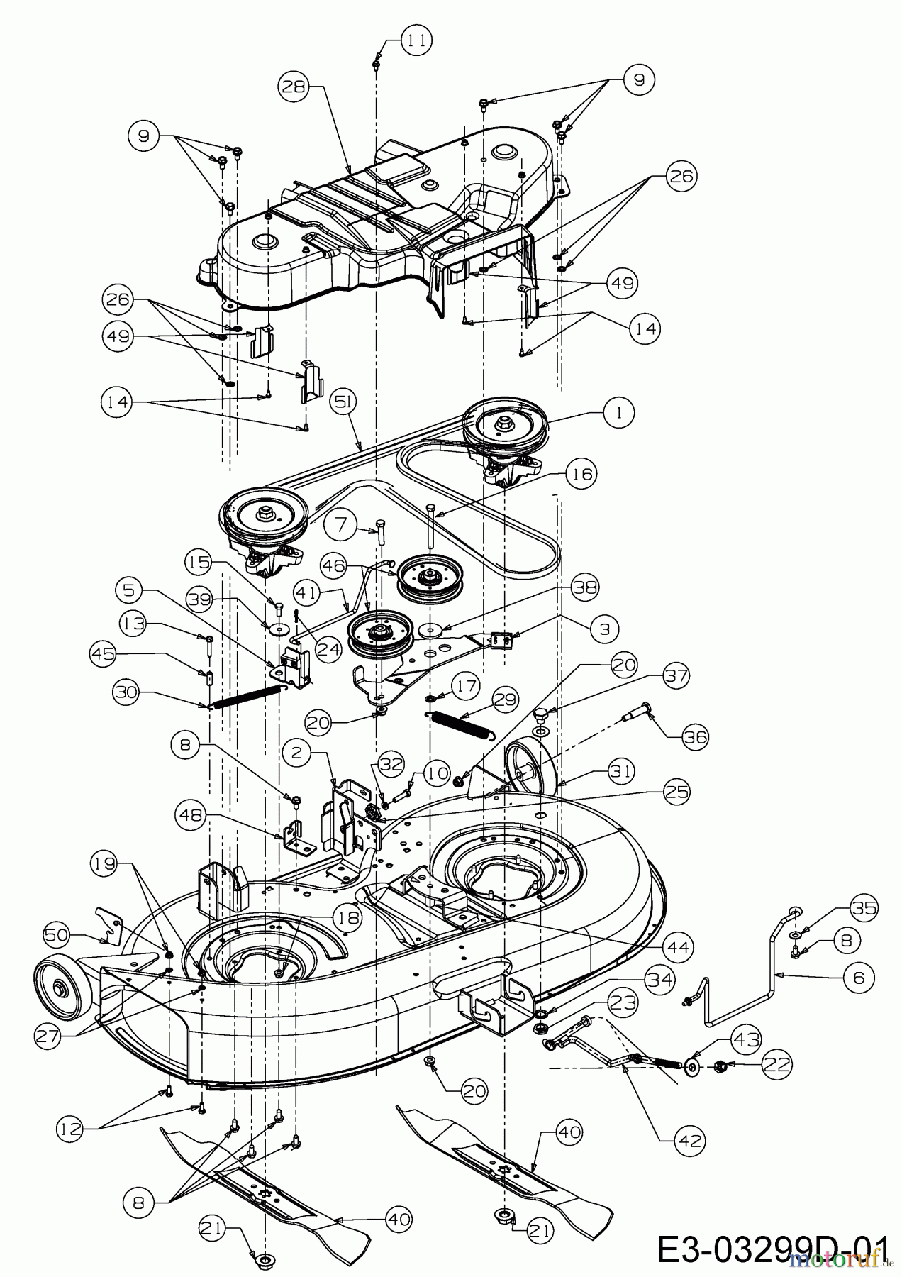  Craftsman Rasentraktoren LT 2000 13AJ77SG699  (2011) Mähwerk G (42