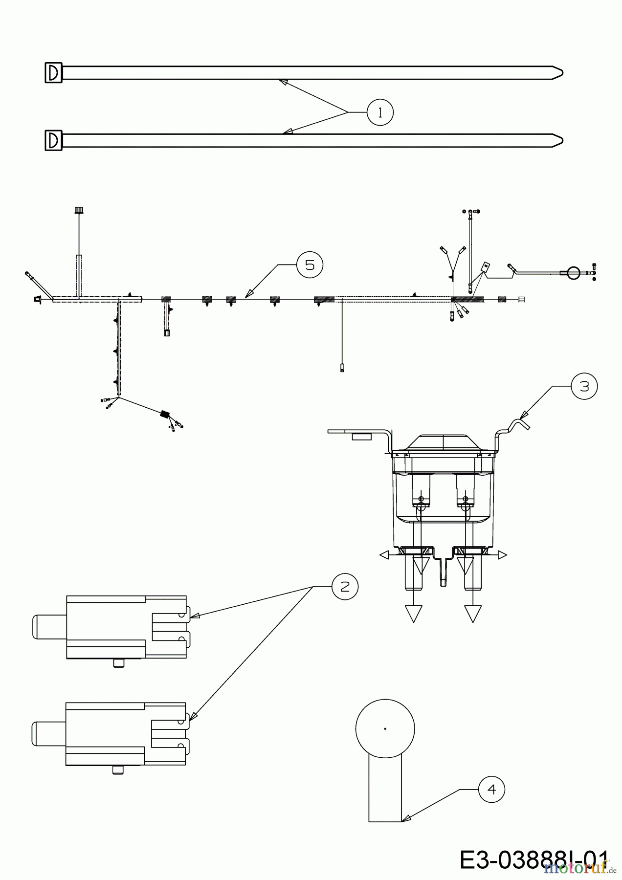  Helington Rasentraktoren H 92 T 13A776KE686  (2019) Elektroteile