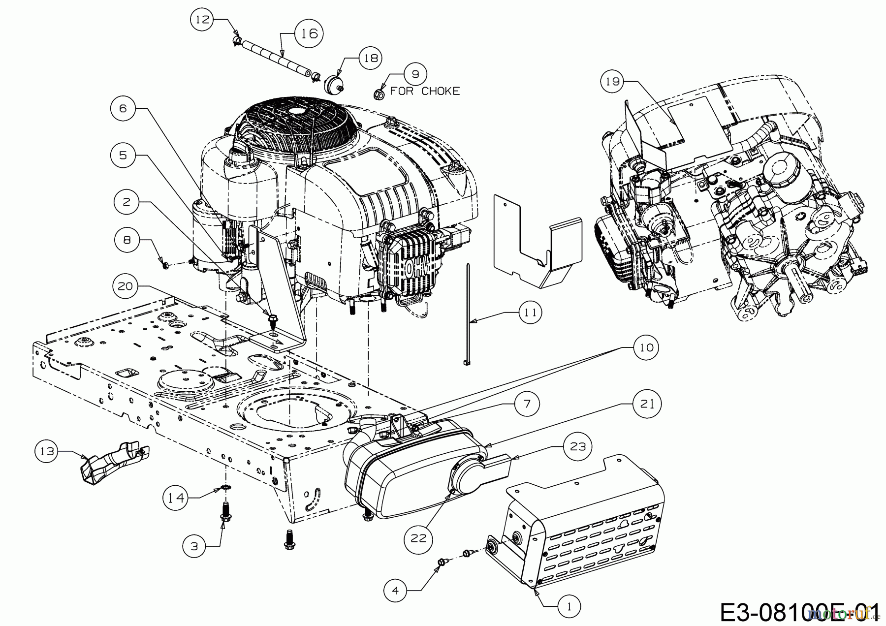  MTD Rasentraktoren LT 92 EXT 13I276KE682  (2019) Motorzubehör