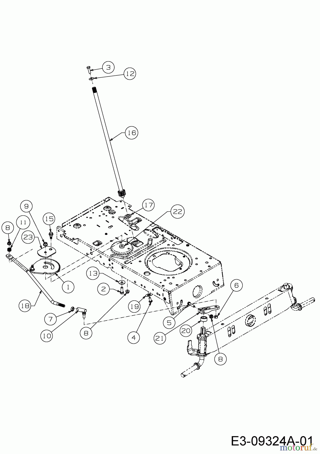  Helington Rasentraktoren H 96 T 13A776KF686  (2020) Lenkung