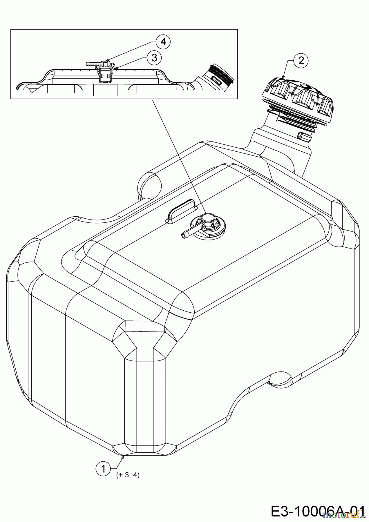  Gartenland Rasentraktoren GL 17.5/106 H 13A8A1KR640  (2019) Tank